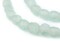 TheBeadChest River Aqua Recycled Glass Beads 11mm Ghana African Sea Glass Clear Round Large Hole 27 Inch Strand Handmade Fair Trade